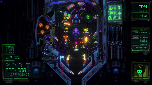 Игра XENOTILT: HOSTILE PINBALL ACTION, скриншот