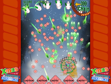 Игра Xmas Shooting - Scramble!!, скриншот