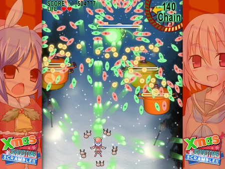 Игра Xmas Shooting - Scramble!!, скриншот