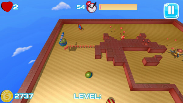 Игра Xonix Casual Edition, скриншот