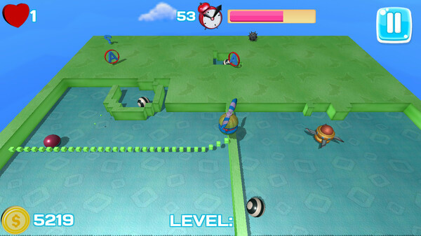 Игра Xonix Casual Edition, скриншот