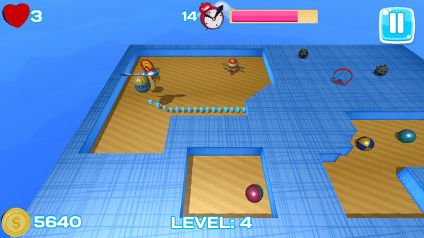 Игра Xonix Casual Edition, скриншот