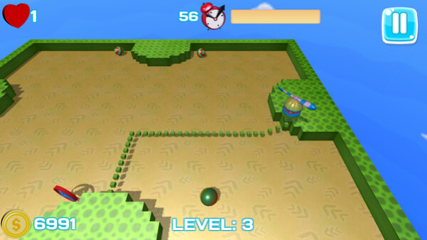 Игра Xonix Casual Edition, скриншот