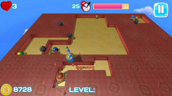 Игра Xonix Casual Edition, скриншот