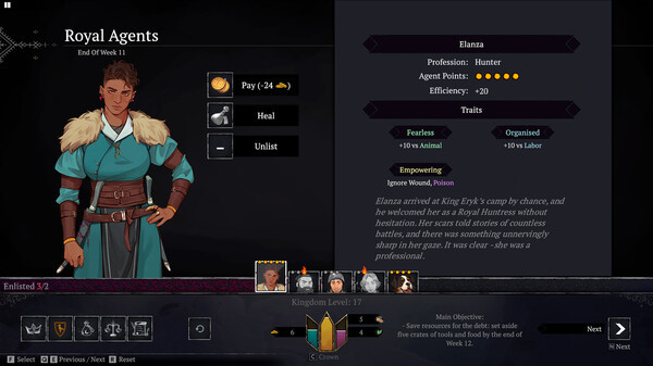 Игра Yes, Your Grace: Snowfall, скриншот