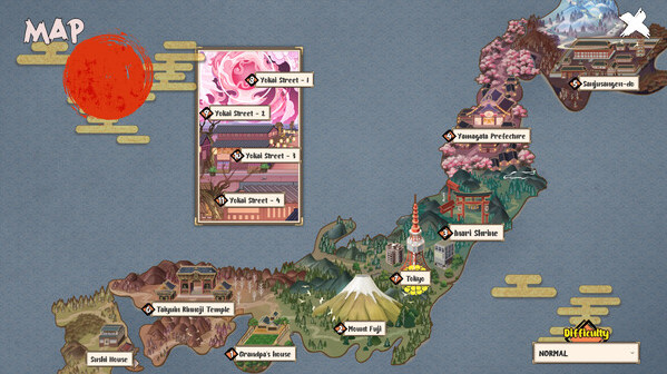 Игра Yokai Art : Endless Four Seasons DLC, скриншот