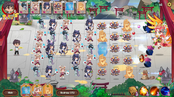 Игра Yokai Art: Night Parade of One Hundred Demons, скриншот