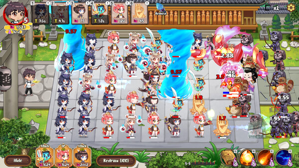 Игра Yokai Art: Night Parade of One Hundred Demons, скриншот