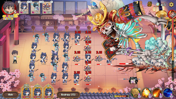 Игра Yokai Art: Night Parade of One Hundred Demons, скриншот