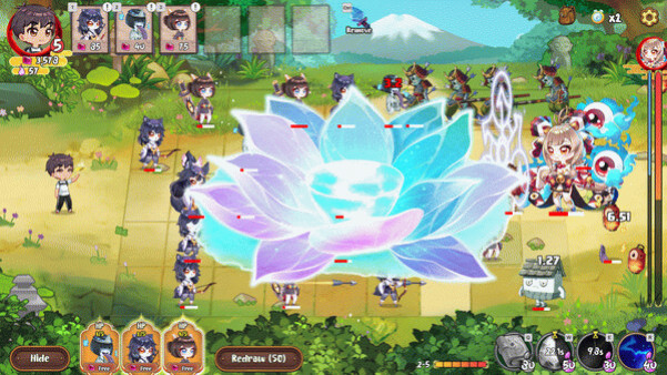 Игра Yokai Art: Night Parade of One Hundred Demons, скриншот