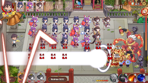 Игра Yokai Art: Night Parade of One Hundred Demons, скриншот