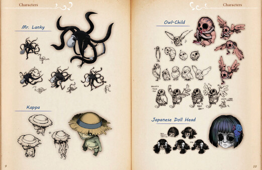 Игра Yomawari: Lost in the Dark - Mini Art Book, скриншот