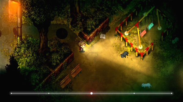 Игра Yomawari: Lost in the Dark, скриншот