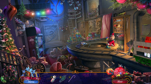 Игра Yuletide Legends: Who Framed Santa Claus, скриншот
