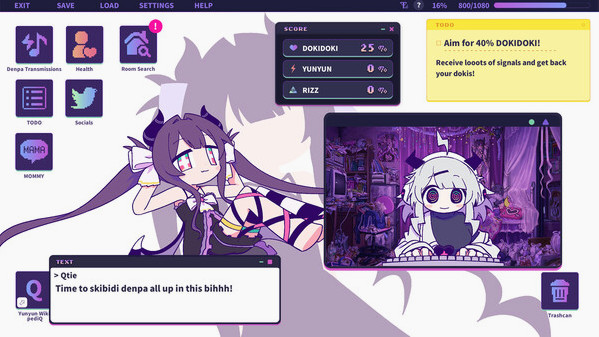 Игра Yunyun Syndrome!? Rhythm Psychosis, скриншот