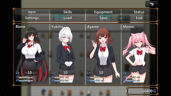 Игра Yuri Blossom!, скриншот