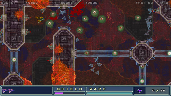 Игра ZANGEKI WARP, скриншот