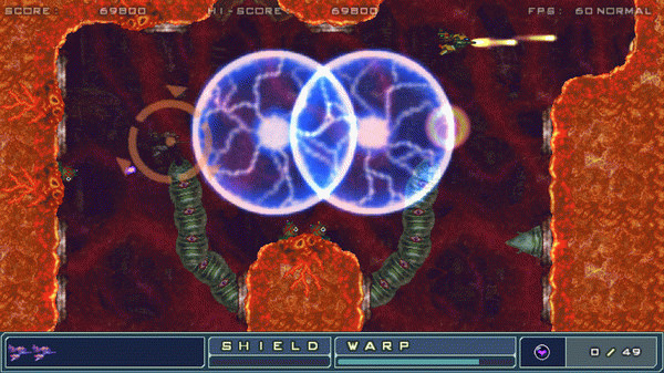 Игра ZANGEKI WARP, скриншот
