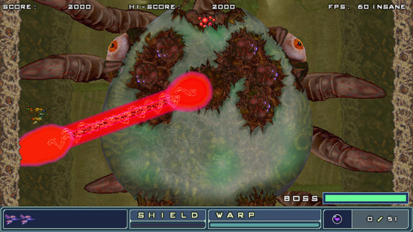 Игра ZANGEKI WARP, скриншот