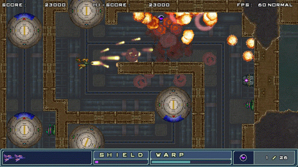 Игра ZANGEKI WARP, скриншот