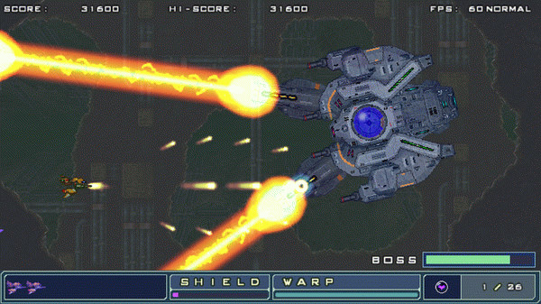 Игра ZANGEKI WARP, скриншот