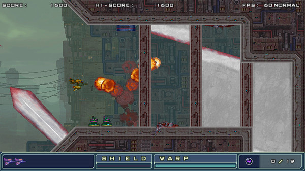 Игра ZANGEKI WARP, скриншот