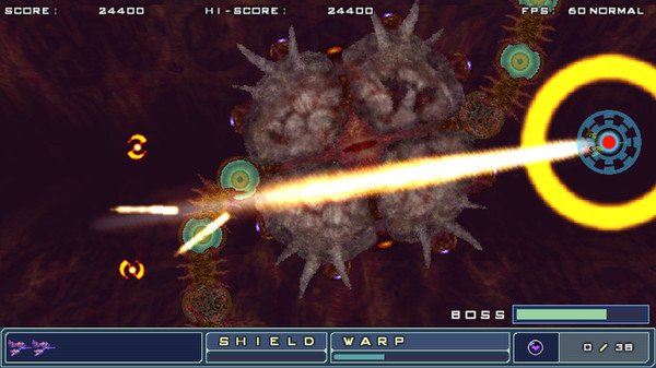 Игра ZANGEKI WARP, скриншот