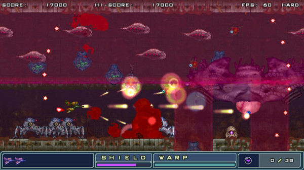 Игра ZANGEKI WARP, скриншот