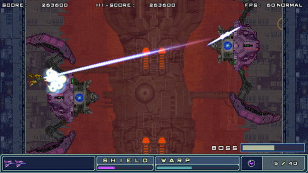 Игра ZANGEKI WARP, скриншот