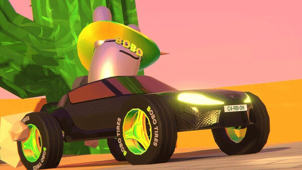 Игра Zeepkist - BOBO Tires DLC, скриншот