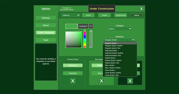 Игра Zenkcraft - Colored Interface, скриншот
