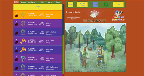 Игра Zenkcraft - Colored Interface, скриншот