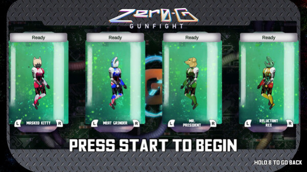 Игра Zero-G Gunfight, скриншот