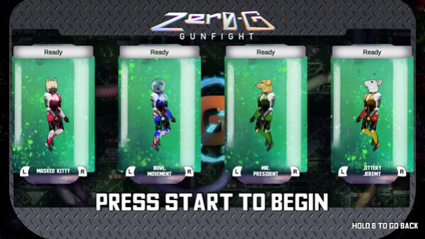 Игра Zero-G Gunfight, скриншот