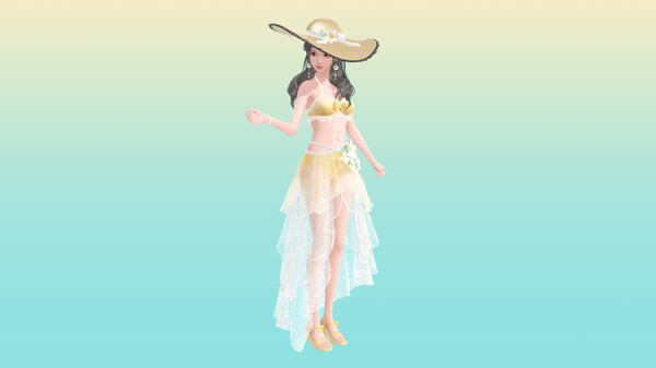 Игра 战盟桌面精灵—夏日服装拓展包：热海沙滩, скриншот
