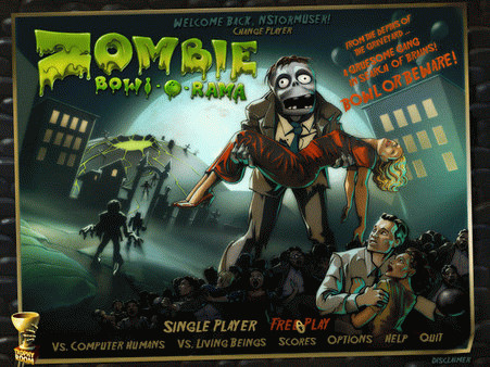 Игра Zombie Bowl-o-Rama, скриншот