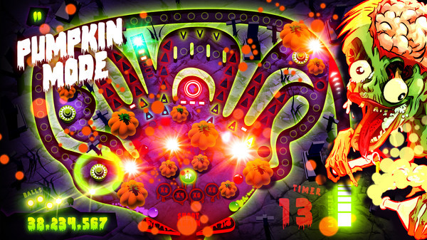 Игра Zombie Pinball, скриншот