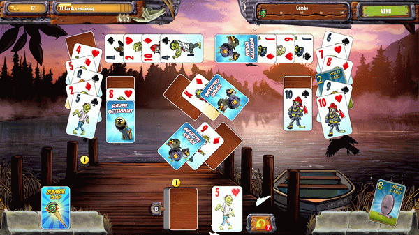 Игра Zombie Solitaire 2 Chapter 1, скриншот