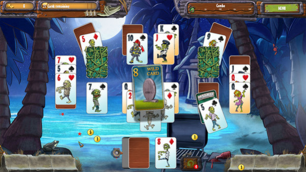 Игра Zombie Solitaire 2 Chapter 1, скриншот
