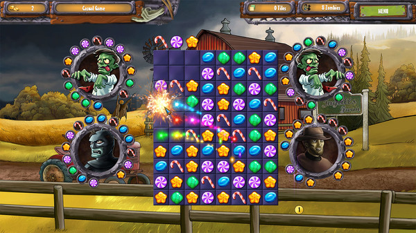 Игра Zombie Solitaire 2 Chapter 1, скриншот