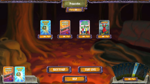 Игра Zombie Solitaire 2 Chapter 1, скриншот