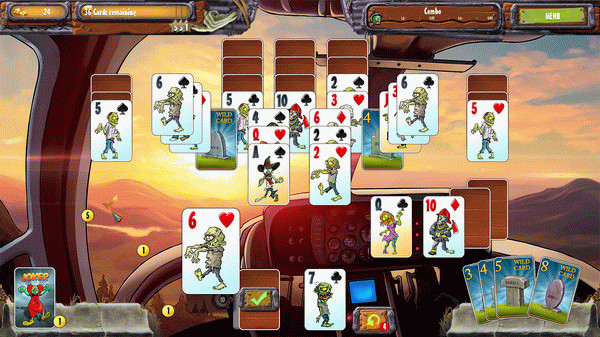 Игра Zombie Solitaire 2 Chapter 1, скриншот