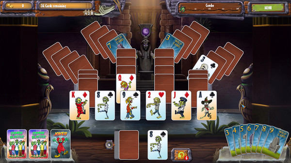 Игра Zombie Solitaire 2 Chapter 3, скриншот