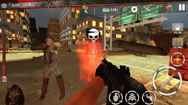Игра Zombie Survivor: Undead City Attack, скриншот