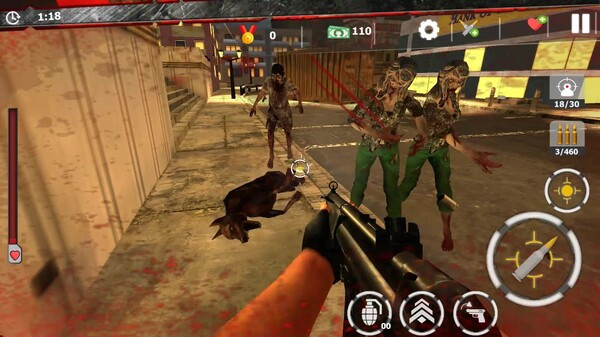 Игра Zombie Survivor: Undead City Attack, скриншот