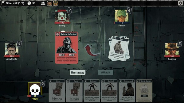 Игра ZombieCards, скриншот
