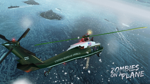 Игра Zombies on a Plane - Helicopter, скриншот
