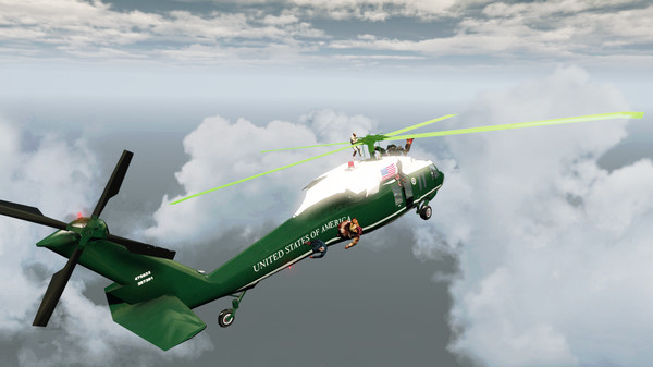 Игра Zombies on a Plane - Helicopter, скриншот