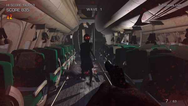 Игра Zombies on a Plane, скриншот
