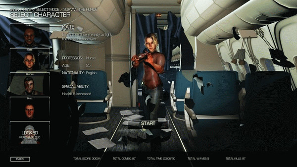 Игра Zombies on a Plane, скриншот